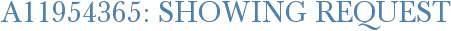 A11954365: Showing Request