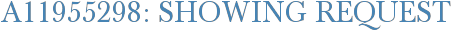 A11955298: Showing Request