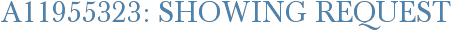 A11955323: Showing Request