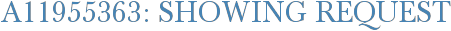 A11955363: Showing Request