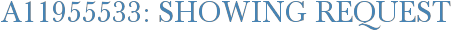 A11955533: Showing Request