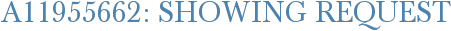 A11955662: Showing Request