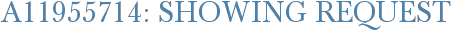 A11955714: Showing Request