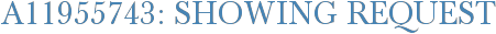 A11955743: Showing Request