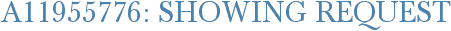 A11955776: Showing Request