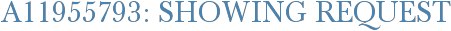 A11955793: Showing Request