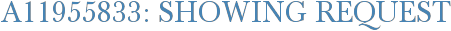 A11955833: Showing Request