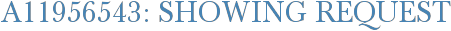 A11956543: Showing Request