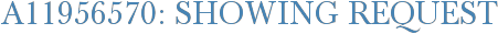 A11956570: Showing Request