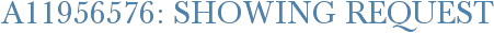 A11956576: Showing Request