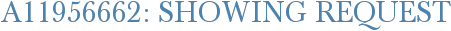 A11956662: Showing Request