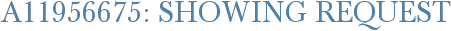 A11956675: Showing Request