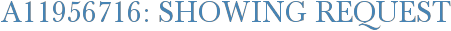 A11956716: Showing Request