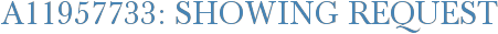 A11957733: Showing Request