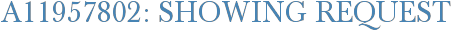 A11957802: Showing Request