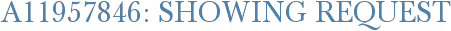 A11957846: Showing Request