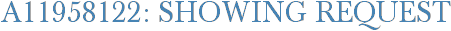 A11958122: Showing Request