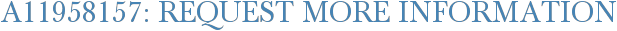 A11958157: Request More Information