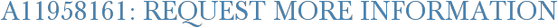 A11958161: Request More Information