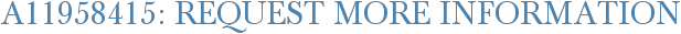 A11958415: Request More Information