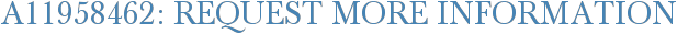 A11958462: Request More Information