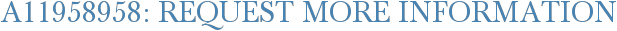 A11958958: Request More Information