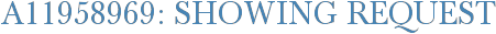 A11958969: Showing Request