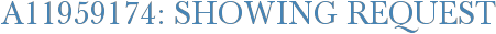 A11959174: Showing Request