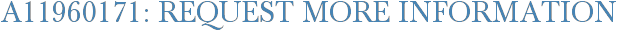 A11960171: Request More Information