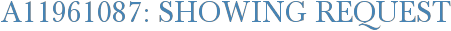 A11961087: Showing Request
