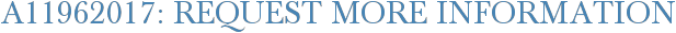 A11962017: Request More Information