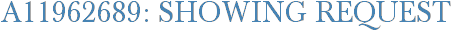 A11962689: Showing Request