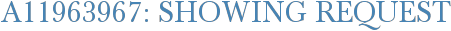 A11963967: Showing Request