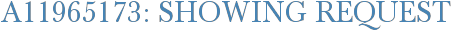 A11965173: Showing Request