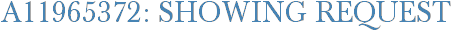 A11965372: Showing Request