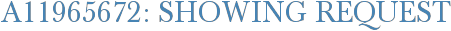 A11965672: Showing Request