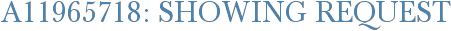 A11965718: Showing Request