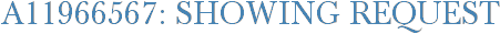 A11966567: Showing Request