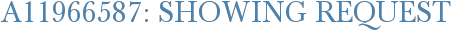 A11966587: Showing Request