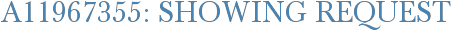 A11967355: Showing Request
