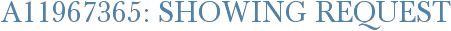 A11967365: Showing Request