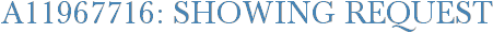 A11967716: Showing Request