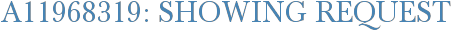 A11968319: Showing Request