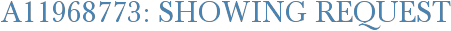 A11968773: Showing Request