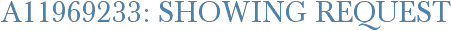 A11969233: Showing Request