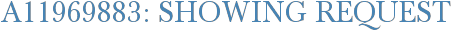 A11969883: Showing Request