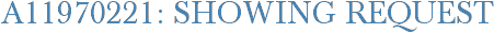 A11970221: Showing Request