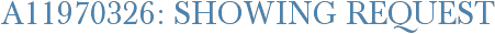 A11970326: Showing Request