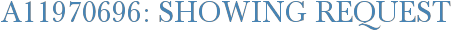 A11970696: Showing Request
