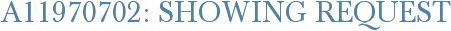 A11970702: Showing Request